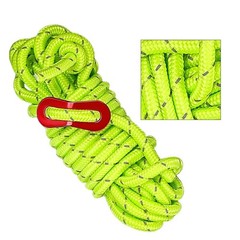 6pcs Ultra Light Reflective 6mm Rope for Tent Guy Lines and Tarp Setup