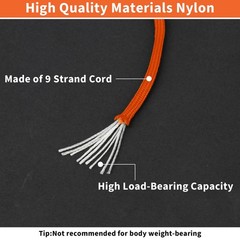 Paracord Rope, 100M/328FT, 4mm, 9 Strand Parachute Spool Cord Nylon Paracord …