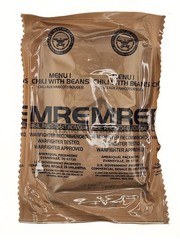 Chili With Beans – Menu 1 – 2027 Inspection Date – Meals Ready To Eat US MREs