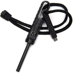 – polySTRIKER Lightweight Ferrocerium Fire Starter with Snap-in Striker Black