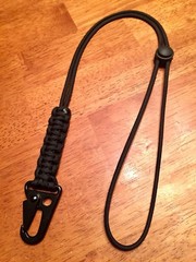 (HK Set) 21” Adjustable ID Neck Lanyard & 6” Carabiner Keychain 550 Paracord H&K