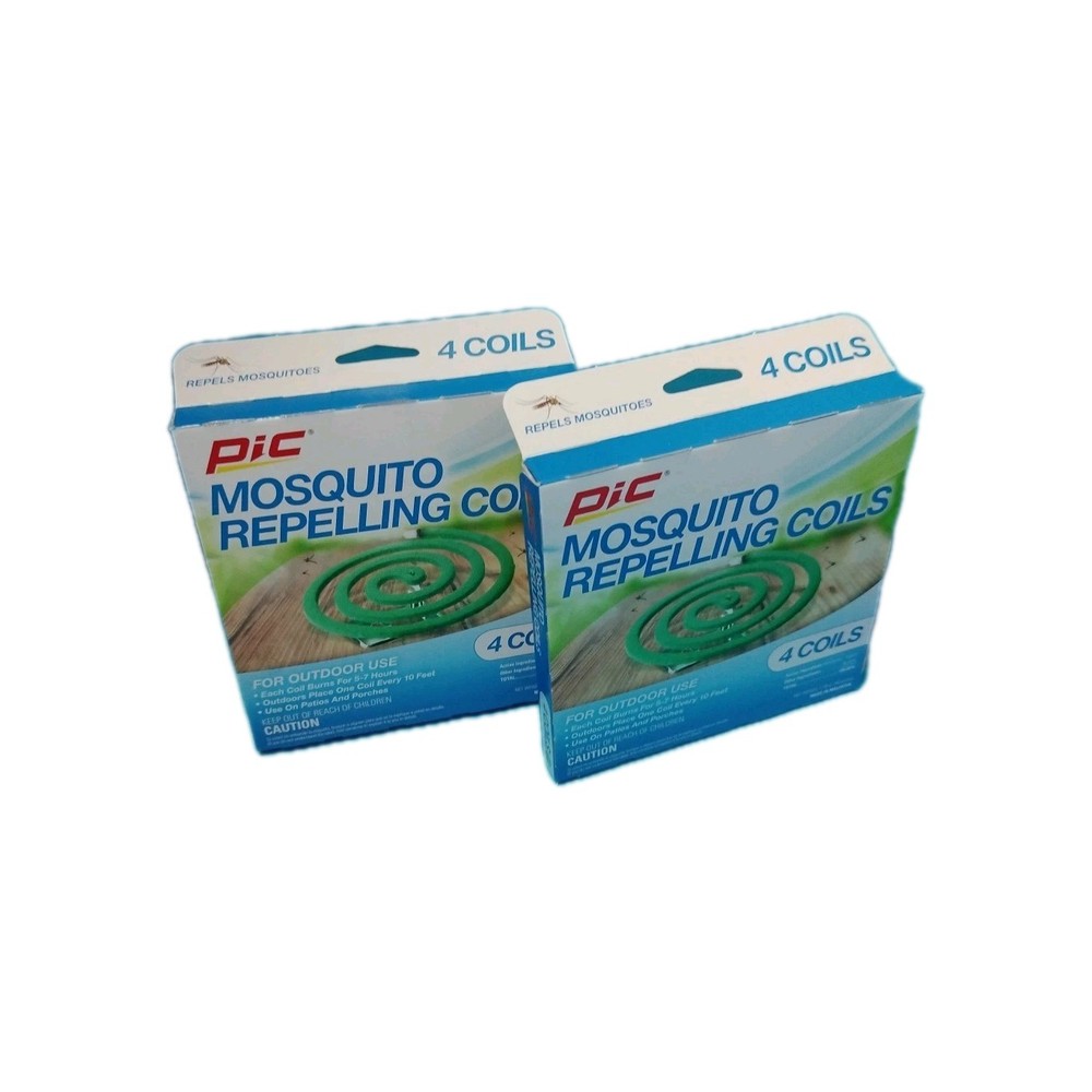 PIC Citronella Mosqu Repelling Coils 2 Packs of 4 Coils 8 Total Backyard Porch