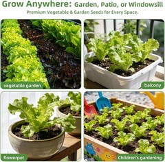 Seed Vault】 Heirloom Vegetable Seeds Planting Kit – 15,000+ Non-GMO Seeds for…