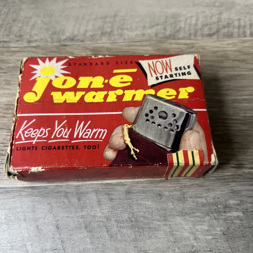 Vintage Jon-e Giant Size Self Starting Catalytic Hand Warmer