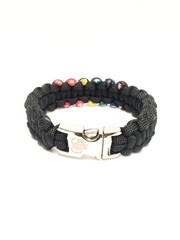 LGBT Gay Pride Rainbow Limited Edition Jewelry Paracord Survival Bracelet (7.5)