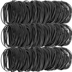 AMUU Black Tactical Rubber Bands Size 33 – 200 Pieces for Office