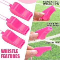 48 Pcs Whistles Bulk with Lanyard for Coaches, Referees, Training & Emergencies