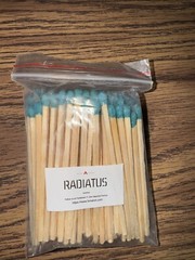 Radiatus Regular Stick Blue Tip Matches 3 Inch Refill 100 pcs