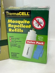 Thermacell Mosquito Repellent 225 Sq Ft + Refill 4Pk, 12 Mats Camping RV (SEALED