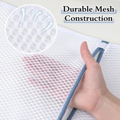 Durable Mesh Laundry Bags 5-Pack (12×16 Inch) Delicates Protector M5, White