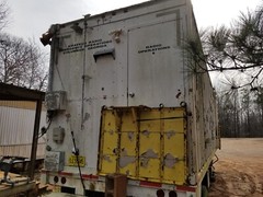 Construction prepper survival storage ham radio semi trailer generator a/c heat