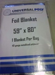 Foil Survival Emergency Camping Thermal Blanket 59in. X 80in.