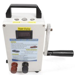 110V Hand Crank Generator Emergency USB Charger Camping Outdoor Survival LED