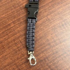 550 Paracord Neck Lanyard Keychain US Coast Guard 22” Whistle Buckle Release