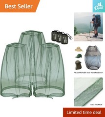 Nylon Bug Protection Mesh Nets – 3pcs Lightweight, Breathable, Ideal for Travel