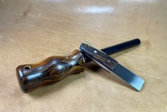 Bushcraft Camping Survival Firesteel Ferro Rod Cocobolo Striker Scraper Set