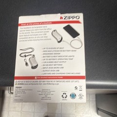Zippo HeatBank 9s Rechargeable Hand Warmer Power Bank 9Hr Silver 40683