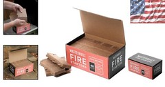 Odorless All-Natural Paraffin Wax Fire Starters for Charcoal Grilling, 48-Count