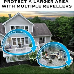 Mosquito Repellent Refills 120H 30 Mats & 10 Fuel Cartridges, Universal Fit US