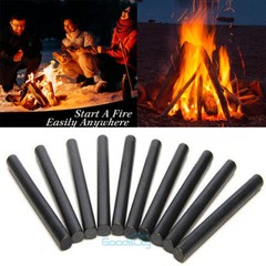 1-10Pcs Magnesium 5 x 1/2″ Flint Fire Starter Ferro Rod Survival Camping Rods