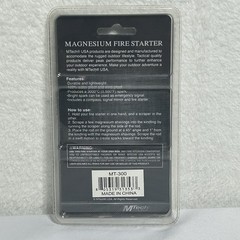 MTech USA Magnesium Fire Starter MT-300 w/ Built in Compass NEW