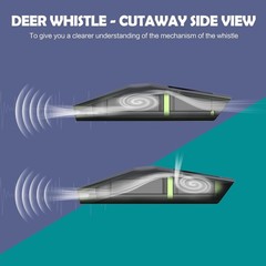8Pcs Deer Whistles for Vehicles – Effective Car Safety Device