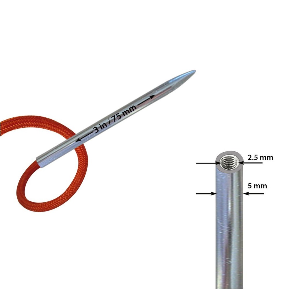 SafetyCare Stainless Steel Paracord & Leather Stitching FID Needles