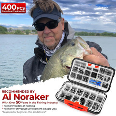 MadBite by KastKing 400-Pieces Freshwater Terminal Tackle Kit, Endorsed by…