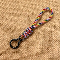 Outdoor Paracord Keychain with Trigger Snap Hook Hand-Woven Survival Camping