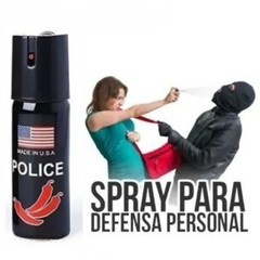Police Pepper Spray 60ml Black Self-Defense Spray w/ Safety Cap Portable Durable