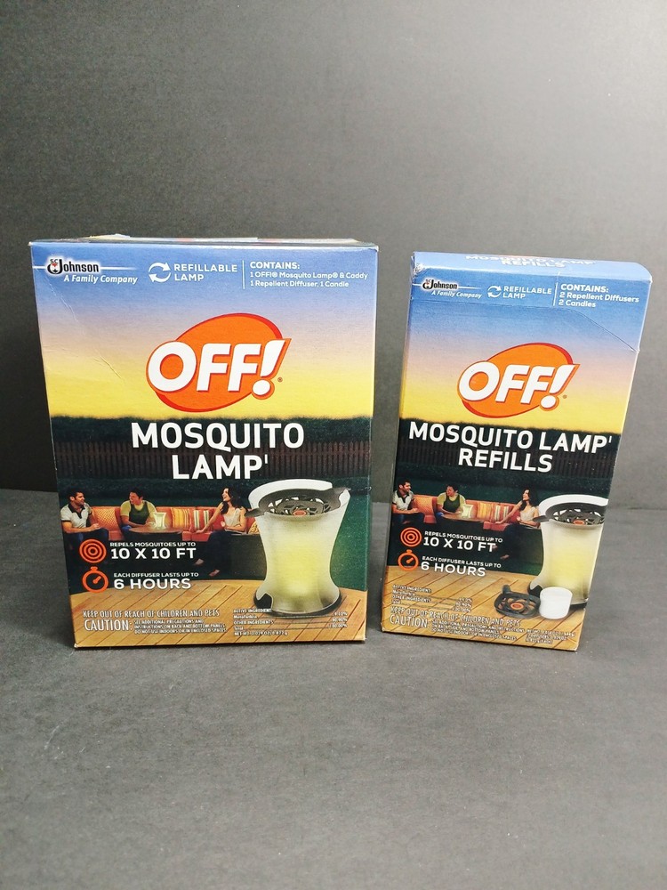 Off Back Yard Mosquito Lamp and Box of Refills NEW / 6 hrs & 10’x10′ of coverage