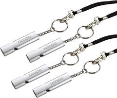 Noopel Emergency Whistles Lifeguard Safety Whistle with Lanyard and Keychain for