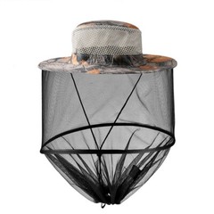 1 x Anti-Mosquito Bug Bee Insect Head Net Hat Cap Sun Protection Fishing Hiking