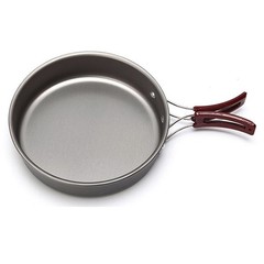 Lightweight Camping Frying Pan with Foldable Handle for Easy Transport