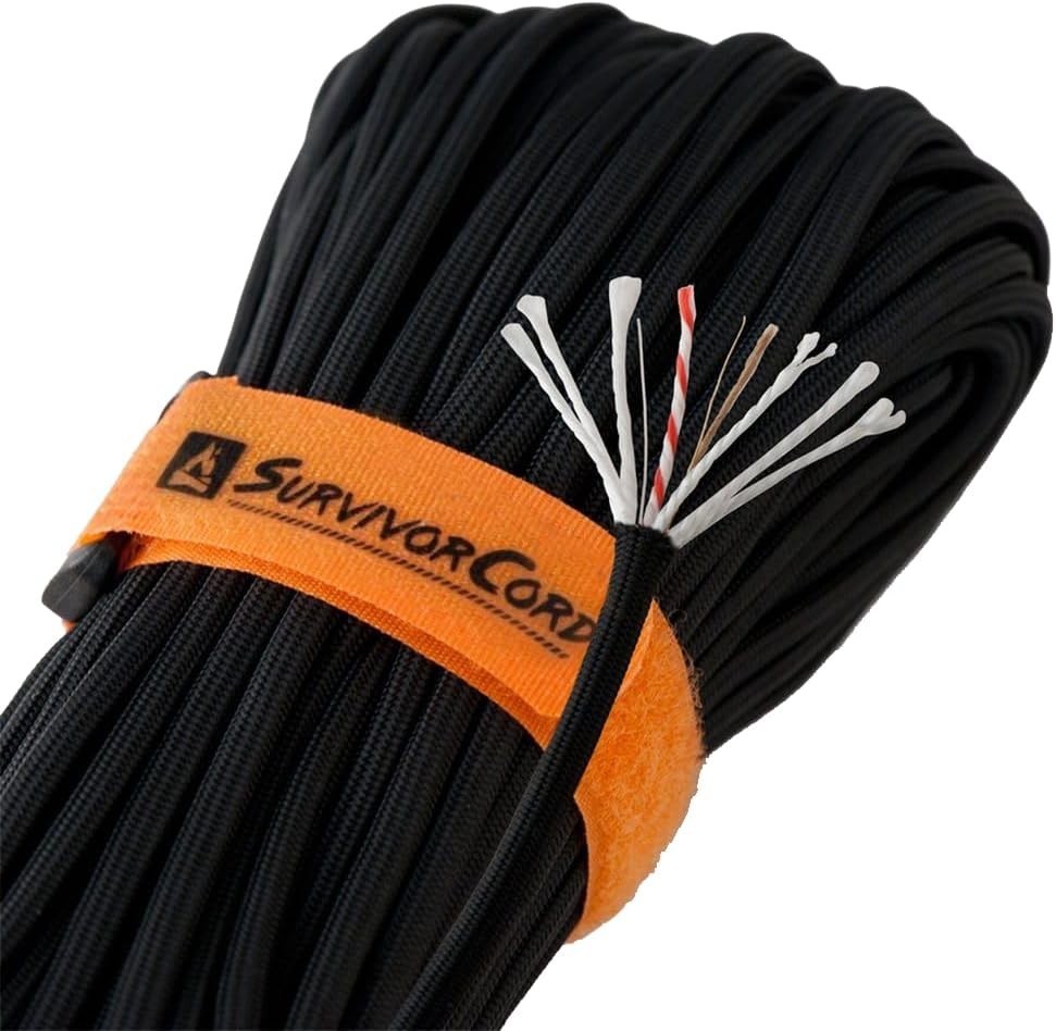 Patented Paracord 550 – 25ft, 100ft, 500ft & Color Options – 620LB Strength Surv