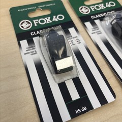 Fox 40 Pealess Whistle 115 dB Classic CMG Cushioned Mouth Grip Sport Referee (2)