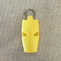 YELLOW Fox 40 Micro Whistle Rescue Safety Referee Alert ISO 12402-8 Keychain