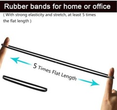 AMUU Rubber Bands large 12inch 40 Pieces rubber band Multicolor-40
