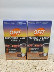 New – Off! Mosquito Lamp Repellent Refill, Contains 2 Diffusers 2 Candles