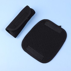 1Pair Shoulder Strap Pad Shoulder Relief Pad Black Decompression Air Cushions