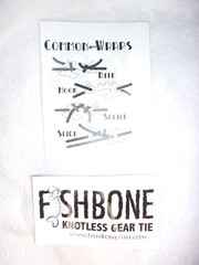 Fish Bone Knotless Rope Tie – Piranha – SEALED NEW IN PACKAGE teal