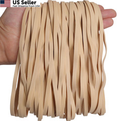 Foshine Rubber Bands Garbage Can Elastic Large 8inch 45Pcs Trash Beige