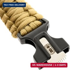 M-Tac Paracord Bracelet – Tactical Survival Wristband with Fastex Buckle – 7-Str