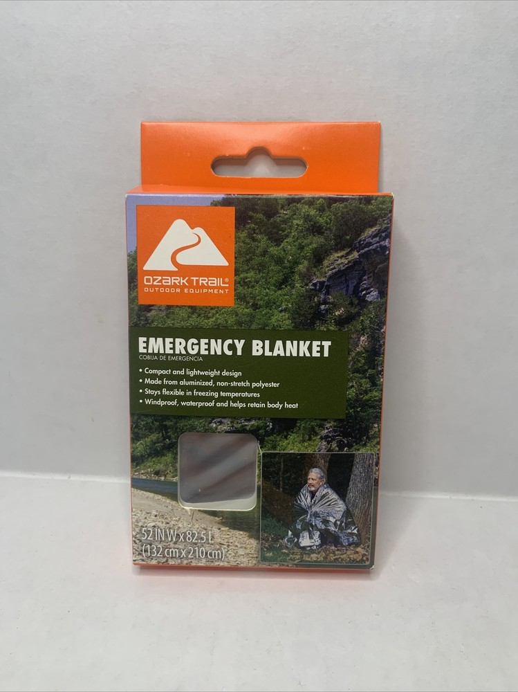 Ozark Trail Emergency Blanket! Aluminized Polymer! Outdoor Equipment! New