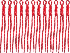 Paracord Keychain Paracord Bag Charm 12pcs Braided Nylon Rope Keychain Cord for