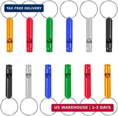 Set of 12 Extra Loud Whistles for Camping Hiking Hunting Outdoors Sports and Eme