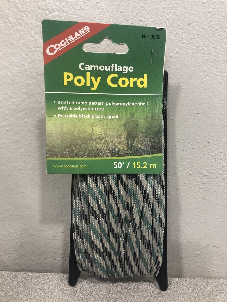 Coghlan’s 9050 Camouflage Tent Cord 0.25 in. W X 50 ft. L 1 pk