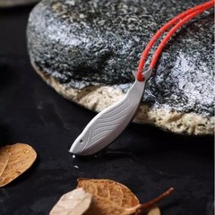 Titanium Safety Whistle Emergency Survival Whistle Necklace EDC Outdoor Travel
