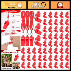 Loud Emergency Whistle with Lanyard for Adults – Survival Safety Gear for Hiking