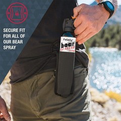Feloiy Pepper Spray w/ Holster, 11 oz Cans, 30 ft Range, NEW